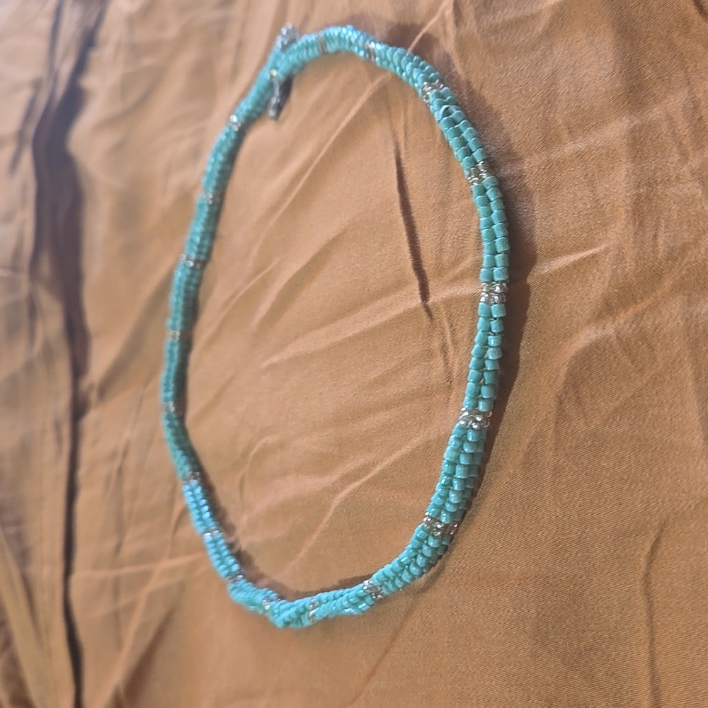 Bohemian Beaded Blue Necklace